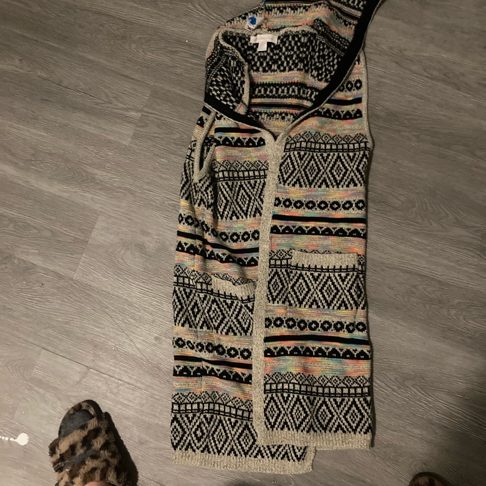 Malti-colored throw over